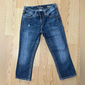 Silver Suki Surplus Capris Jeans Waist 27